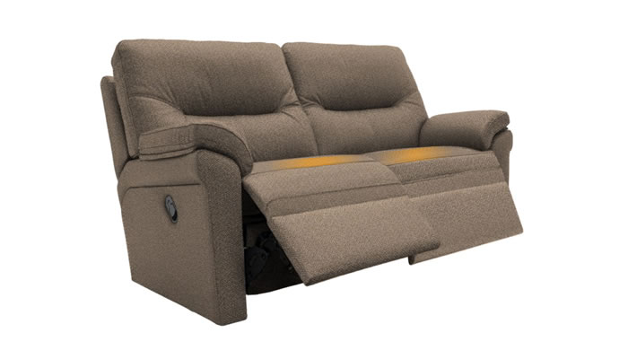 G Plan Seattle Heated 2 Seater Manual Recliner Peak Mesa